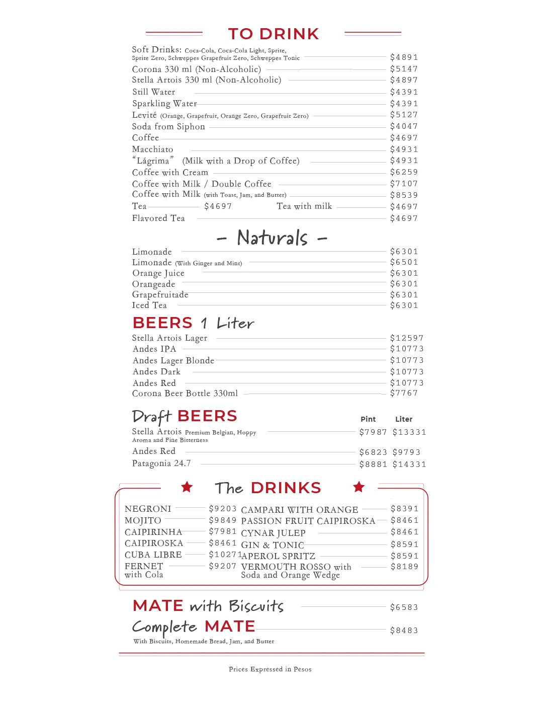 Menu — Page 5